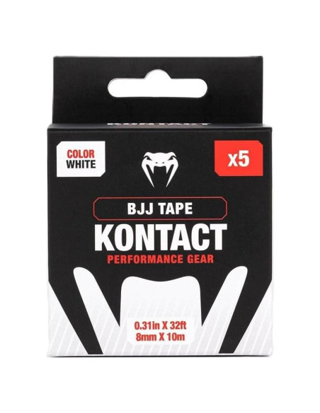 Cinta para Dedos Venum Kontact BJJ - Blanco y Negro - 0.09 kg