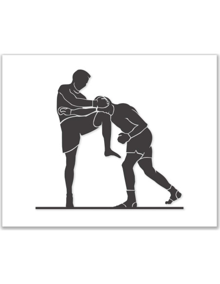 Conjunto de 4 Pósters de Artes Marciales PICTURE THIS PRINTS 20x25 cm