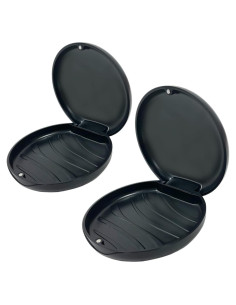 Paquete de 2 estuches para retenedores Maoeroral Negro