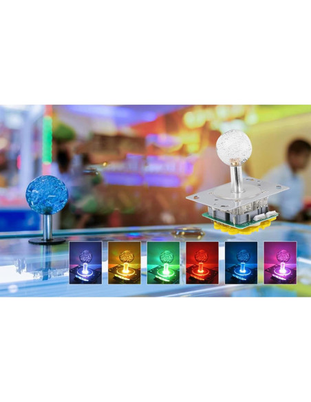 Joystick Arcade LED Tyenaza 4-8 Direcciones Iluminado