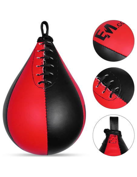 Bolsa de Velocidad de Boxeo Genérico SB01 - Cuero PU 24.4x15.2cm