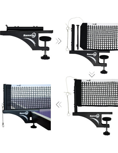 Conjunto de Red y Poste de Tenis de Mesa Sanung S405 Profesional