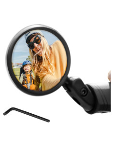 Espejo Retrovisor de Manillar Aventon Ajustable 360 Negro