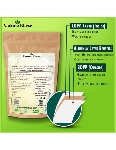 Polvo de Triphala Natural Nature Blaze 113.4 g Sin Aditivos