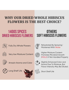 Flores Secas de Hibisco 454g - Flor de Jamaica para Té 2