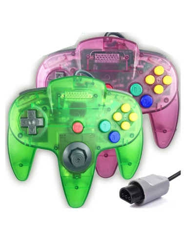 Controlador Tevodo N64 Mejorado con Joystick 1.8m