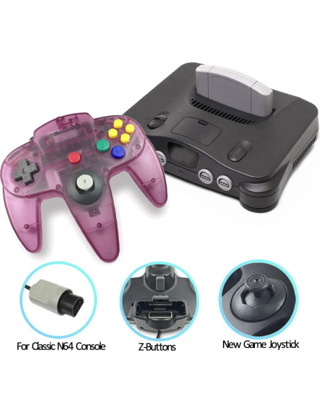 Controlador Tevodo N64 Mejorado con Joystick 1.8m