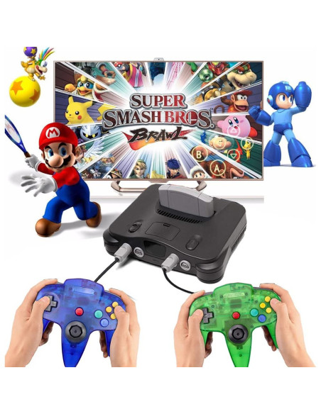 Controlador Tevodo N64 Mejorado con Joystick 1.8m