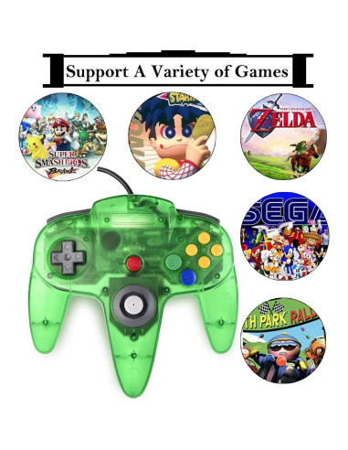 Controlador Tevodo N64 Mejorado con Joystick 1.8m