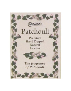 20 Varitas de Incienso Natural Patchouli 28 cm Paine's