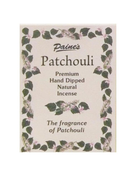 20 Varitas de Incienso Natural Patchouli 28 cm Paine's