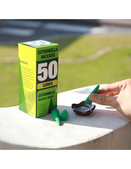 50 Conos de Incienso Natural Citronela Elmeplh - Aroma Ligero