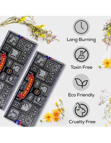 Varitas de Incienso Satya Super Hit 200g + Soporte de Madera