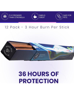 Incienso Repelente de Insectos Flora Scent 12 Unidades Orgánico 2