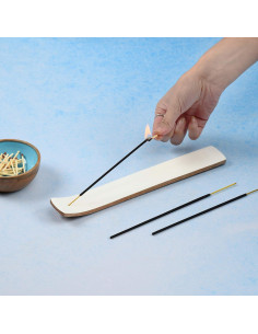 Conjunto de 2 Soportes de Incienso Folkulture Madera de Mango 2