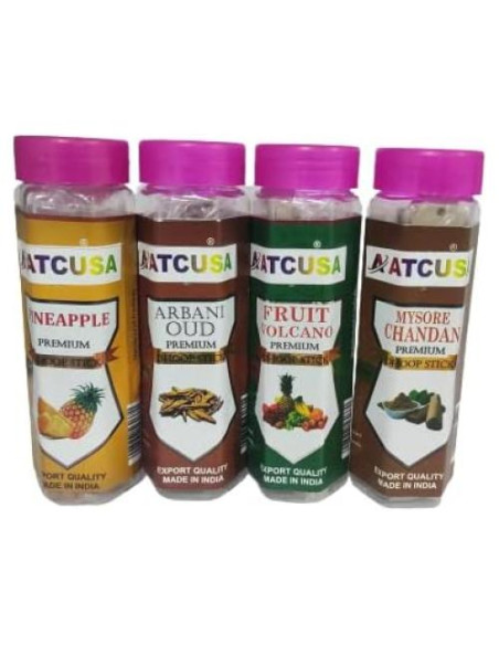 80 Varitas de Dhoop ATCUSA - 4 Fragancias Naturales