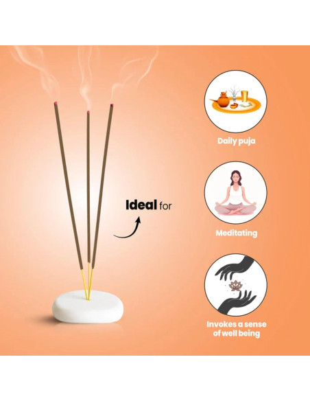 Incienso Mogra Hashcart 125g - 80-85 Palos + Soporte