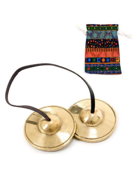 Címbalos Tingsha Tibetanos Boao 6.3 cm para Meditación