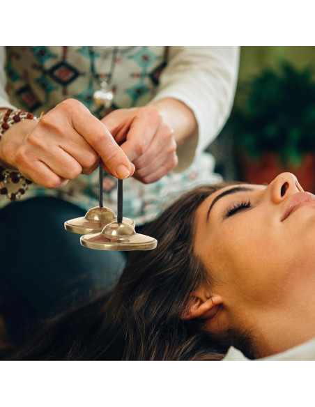 Címbalos Tingsha Tibetanos Boao 6.3 cm para Meditación