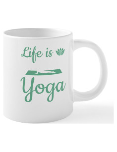 Taza de Café 20 oz Cerámica CafePress Meditación Blanca