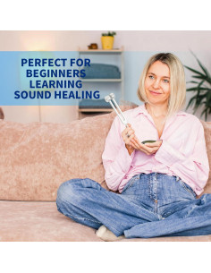 Juego de 4 Tenores de Sanación Mllusxg - 128Hz a 384Hz en Funda Roja 2