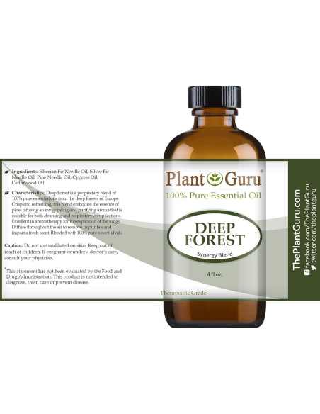 Aceite Esencial Bosque Profundo Plant Guru 118 ml 100% Puro