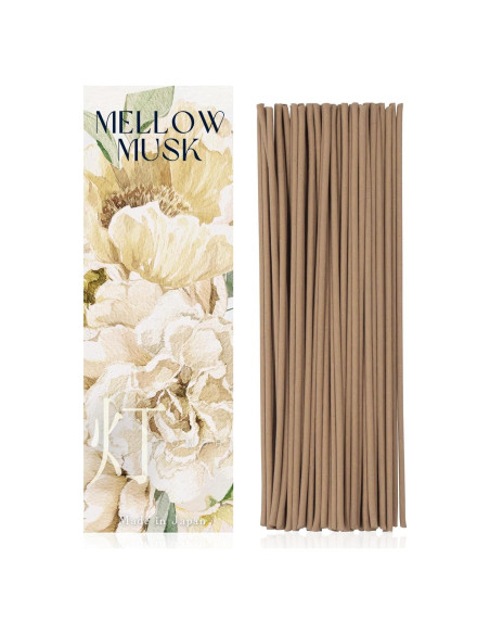 Incienso Japonés de Lujo TOMORI 60 Varitas Almizcle Blanco