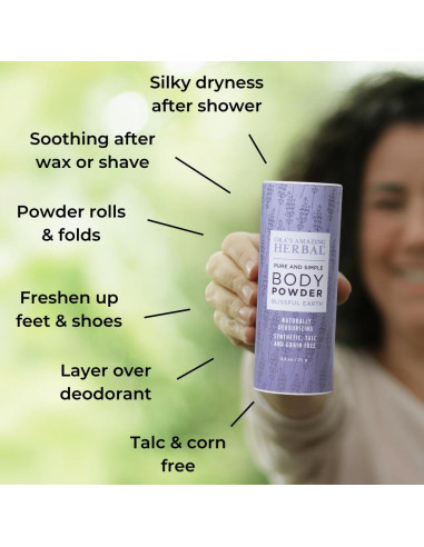 Polvo Corporal Libre de Talco Ora's Amazing Herbal 70.9 g