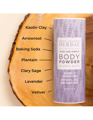 Polvo Corporal Libre de Talco Ora's Amazing Herbal 70.9 g