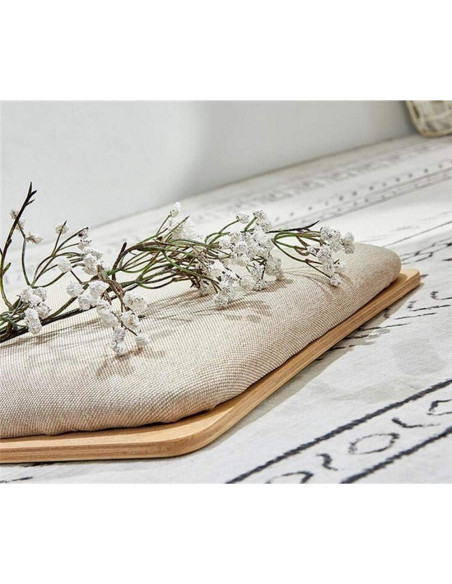 Silla de Suelo HYMIC Beige con Espuma de Memoria 46x37 cm