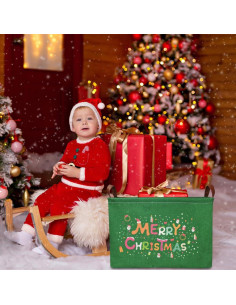 Canasta de Almacenamiento NTAOHAMPER Verde 37.8x25.9x24.9 cm 2