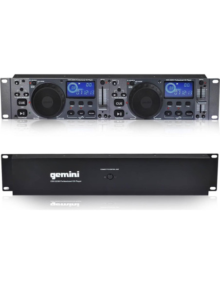Reproductor de Medios DJ Gemini CDX-2250i Dual CD/USB 4.58kg