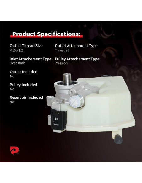 Bomba de dirección asistida PHOBOOS para Jeep Liberty 2002-2006