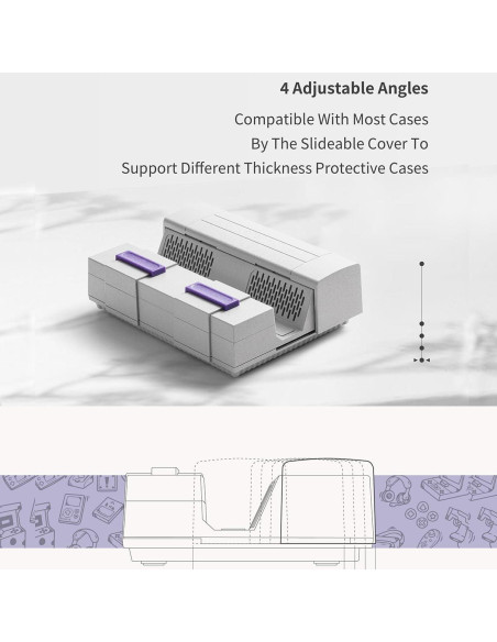 Módulo Joystick GuliKit Efecto Hall + Estación Acoplamiento 7 en 1