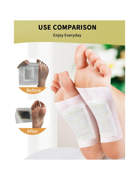 50 Parches de Jengibre para Pies DtMxMan - Relajación y Sueño