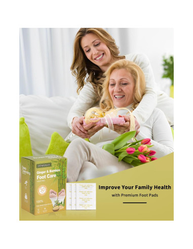 50 Parches de Jengibre para Pies DtMxMan - Relajación y Sueño
