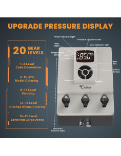 Compresor de Aerógrafo Colima XJ600 - 85 PSI Ultra Silencioso 2