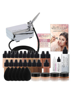 Sistema de Maquillaje Airbrush Belloccio Profesional 37 Piezas