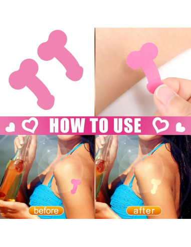 500 Calcomanías Divertidas para Bronceado Loopeer 3.75x2.5cm