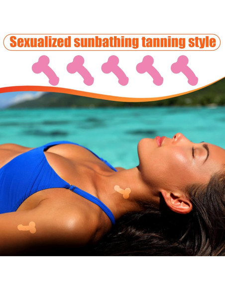 500 Calcomanías Divertidas para Bronceado Loopeer 3.75x2.5cm