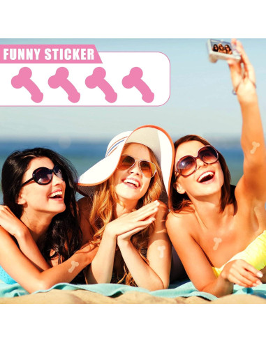 500 Calcomanías Divertidas para Bronceado Loopeer 3.75x2.5cm