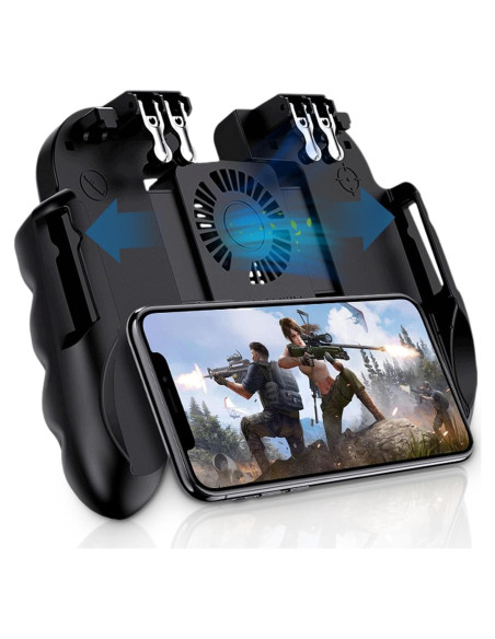 Controlador de Juego Móvil Sanpyl con Ventilador y Soporte