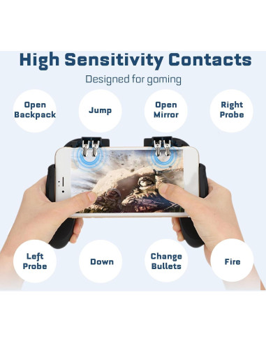 Controlador de Juego Móvil Sanpyl con Ventilador y Soporte