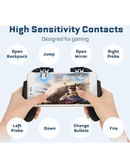 Controlador de Juego Móvil Sanpyl con Ventilador y Soporte