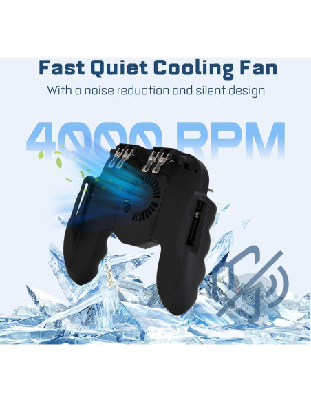 Controlador de Juego Móvil Sanpyl con Ventilador y Soporte