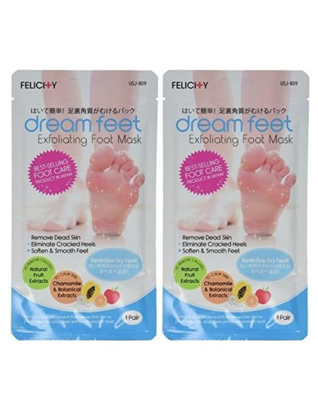 Daiwa Felicity Dream Feet Máscara Exfoliante para Pies - 2 Pares