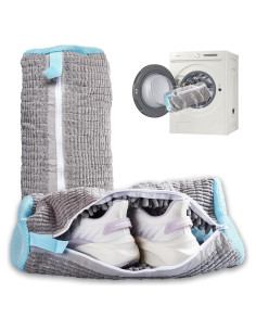 Bolsa de Lavado de Zapatos EVERSHIO 2 Pcs Gris Reutilizable