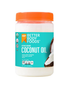 Aceite de Coco Orgánico Refinado BetterBody Foods 793g Multiusos