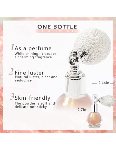 Spray de Polvo Iluminador NewBang 2Pcs - Brillo Larga Duración