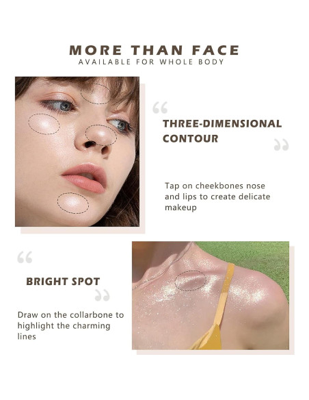 Spray de Polvo Iluminador NewBang 2Pcs - Brillo Larga Duración